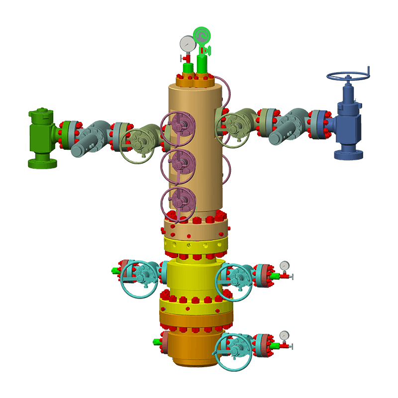 Bohrlochkopf und X-Mas Tree Assy
