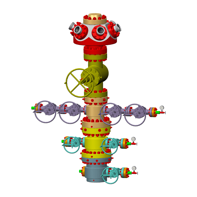 Bohrlochkopf und X-Mas Tree Assy